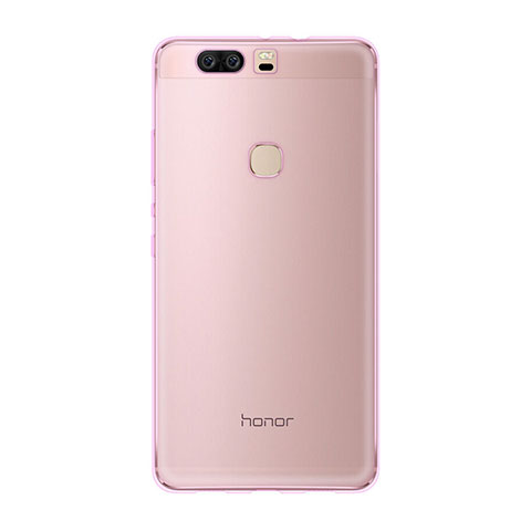 Cover TPU Trasparente Ultra Sottile Morbida per Huawei Honor V8 Rosa