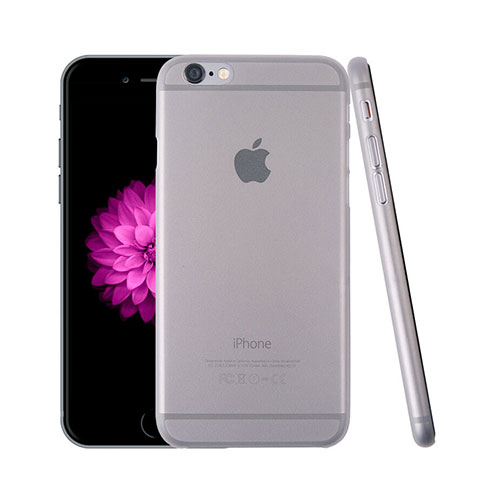 Cover Ultra Slim Trasparente Rigida Opaca per Apple iPhone 6 Plus Grigio