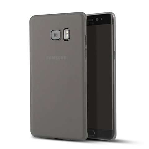 Cover Ultra Sottile Trasparente Rigida Opaca per Samsung Galaxy Note 7 Nero