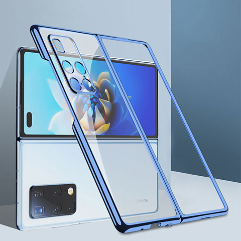 Custodia Crystal Trasparente Rigida Cover AC1 per Huawei Mate X2 Blu