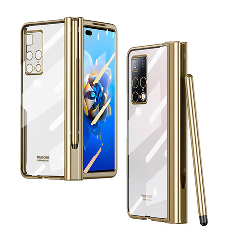 Custodia Crystal Trasparente Rigida Cover ZL2 per Huawei Mate X2 Oro