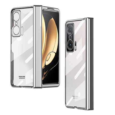 Custodia Crystal Trasparente Rigida Cover ZL3 per Huawei Honor Magic V 5G Argento