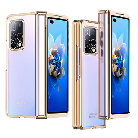 Custodia Crystal Trasparente Rigida Cover ZL3 per Huawei Mate X2 Oro