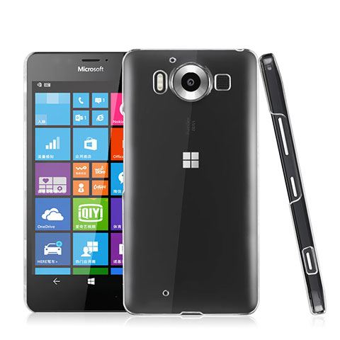 Custodia Crystal Trasparente Rigida per Microsoft Lumia 950 Chiaro