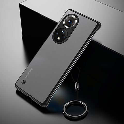 Custodia Crystal Trasparente Rigida Senza Cornice Cover H03 per Huawei Honor 50 Pro 5G Nero