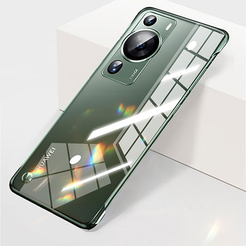 Custodia Crystal Trasparente Rigida Senza Cornice Cover H03 per Huawei P60 Pro Verde