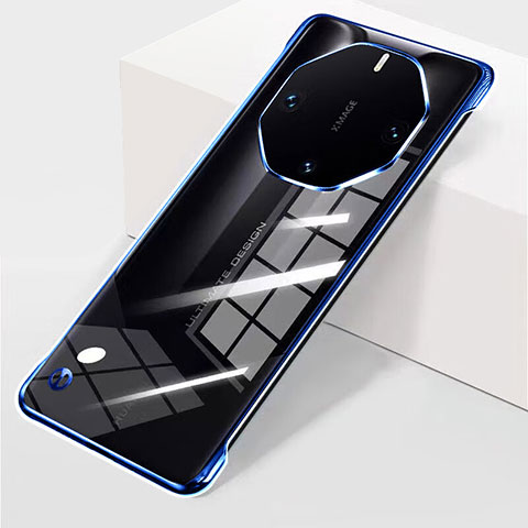 Custodia Crystal Trasparente Rigida Senza Cornice Cover per Huawei Mate 60 RS Ultimate Blu