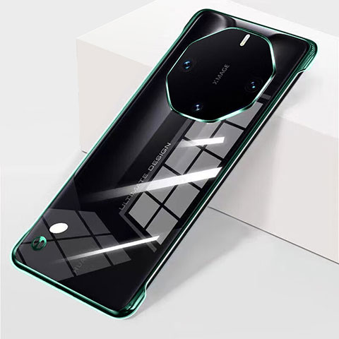 Custodia Crystal Trasparente Rigida Senza Cornice Cover per Huawei Mate 60 RS Ultimate Verde