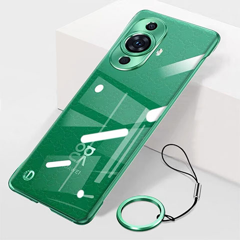 Custodia Crystal Trasparente Rigida Senza Cornice Cover per Huawei Nova 11 Ultra Verde