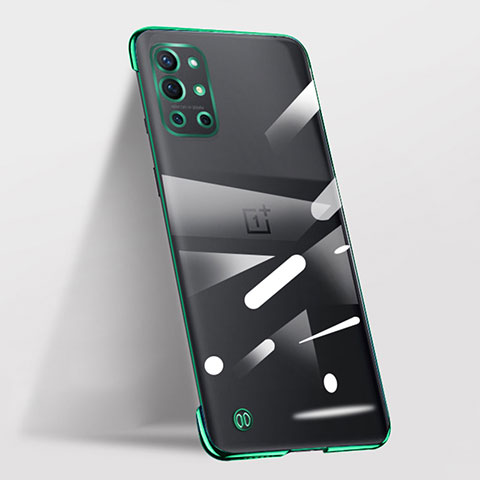 Custodia Crystal Trasparente Rigida Senza Cornice Cover per OnePlus 9R 5G Verde