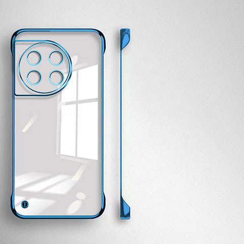Custodia Crystal Trasparente Rigida Senza Cornice Cover per OnePlus Ace 2 5G Blu