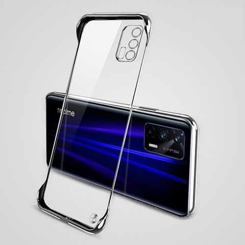 Custodia Crystal Trasparente Rigida Senza Cornice Cover per Realme GT 5G Argento