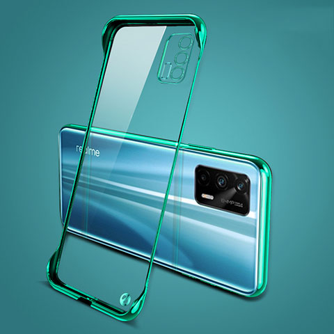 Custodia Crystal Trasparente Rigida Senza Cornice Cover per Realme GT 5G Verde