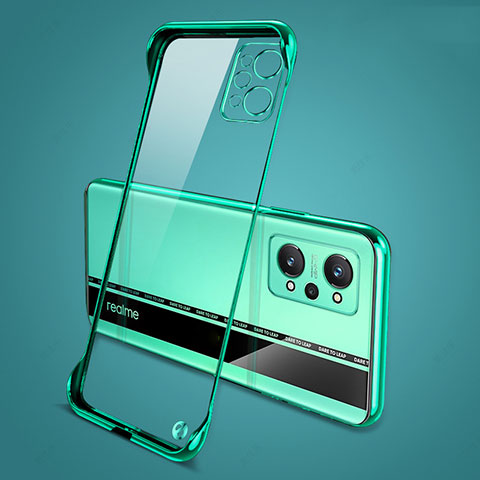 Custodia Crystal Trasparente Rigida Senza Cornice Cover per Realme GT Neo2 5G Verde