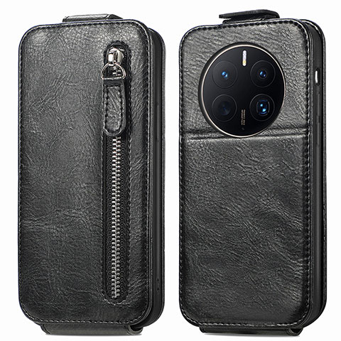 Custodia In Pelle Flip per Huawei Mate 50 Pro Nero