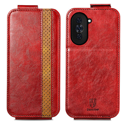 Custodia In Pelle Flip per Huawei Nova 10 Pro Rosso