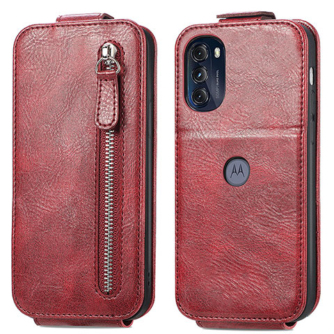 Custodia In Pelle Flip per Motorola Moto G 5G (2022) Rosso