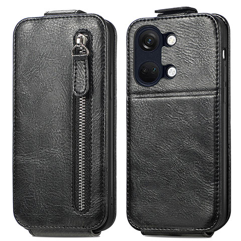 Custodia In Pelle Flip per OnePlus Nord 3 5G Nero