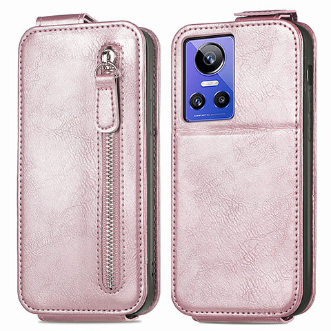 Custodia In Pelle Flip per Realme GT Neo3 5G Oro Rosa