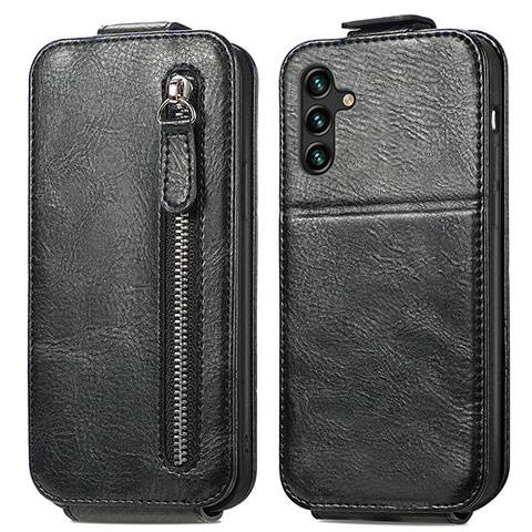 Custodia In Pelle Flip per Samsung Galaxy A04s Nero