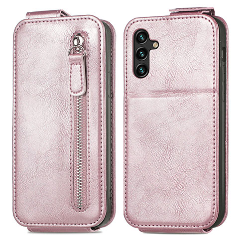 Custodia In Pelle Flip per Samsung Galaxy A04s Oro Rosa