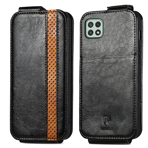 Custodia In Pelle Flip per Samsung Galaxy F42 5G Nero