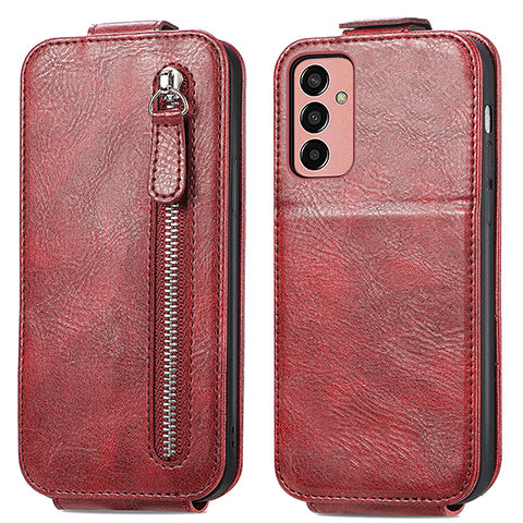 Custodia In Pelle Flip per Samsung Galaxy M13 4G Rosso