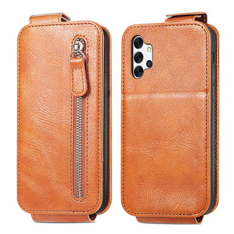 Custodia In Pelle Flip per Samsung Galaxy M32 5G Marrone