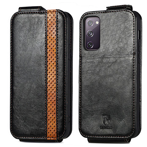 Custodia In Pelle Flip per Samsung Galaxy S20 Lite 5G Nero