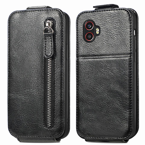 Custodia In Pelle Flip per Samsung Galaxy XCover 6 Pro 5G Nero