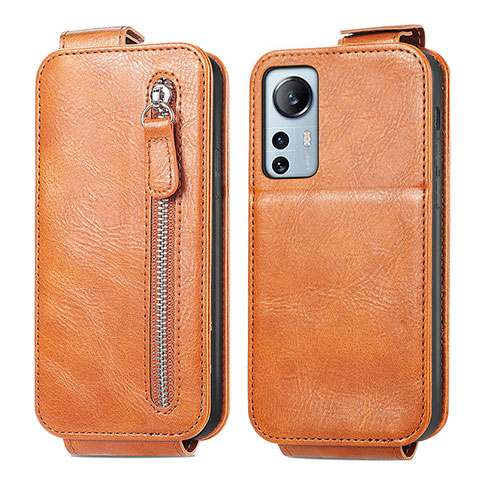 Custodia In Pelle Flip per Xiaomi Mi 12 Lite 5G Marrone