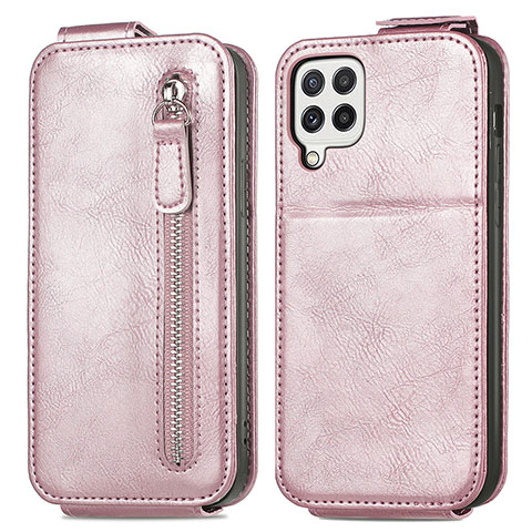 Custodia In Pelle Flip S01D per Samsung Galaxy A22 4G Oro Rosa