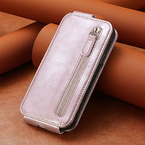 Custodia In Pelle Flip S01D per Xiaomi Mi 12T 5G Oro Rosa