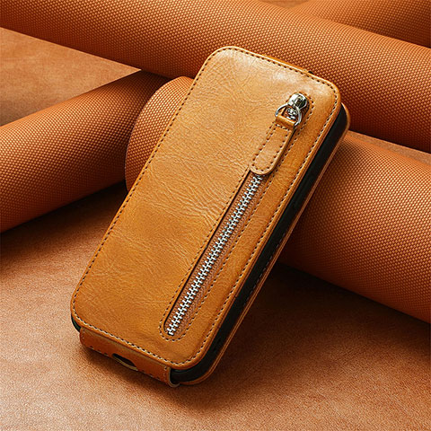 Custodia In Pelle Flip S01D per Xiaomi Redmi Note 12S Marrone