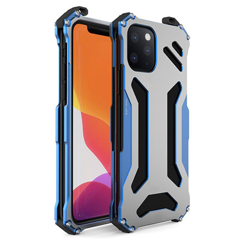 Custodia Lusso Alluminio Cover M01 per Apple iPhone 11 Pro Blu