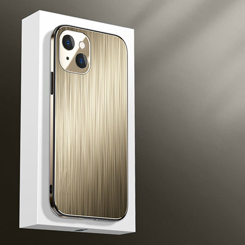 Custodia Lusso Alluminio Cover M01 per Apple iPhone 13 Mini Oro