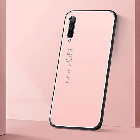 Custodia Lusso Alluminio Cover M01 per Huawei P Smart Pro (2019) Rosa