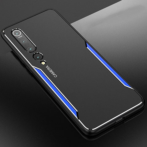 Custodia Lusso Alluminio Cover M01 per Xiaomi Mi 10 Pro Blu