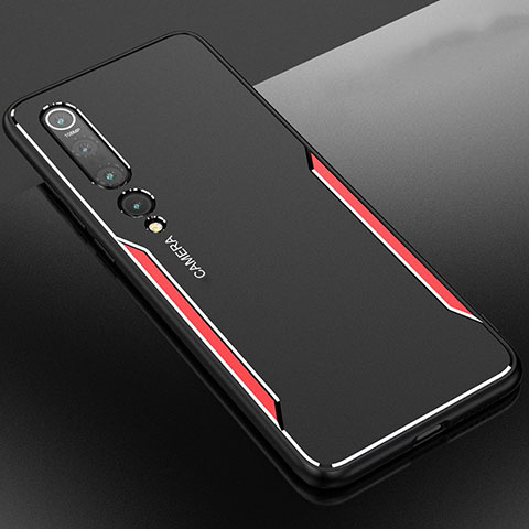 Custodia Lusso Alluminio Cover M01 per Xiaomi Mi 10 Pro Rosso