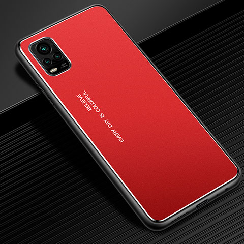 Custodia Lusso Alluminio Cover M02 per Vivo V20 Pro 5G Rosso