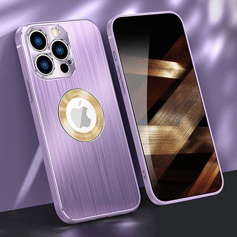 Custodia Lusso Alluminio Cover M08 per Apple iPhone 14 Pro Viola