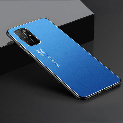 Custodia Lusso Alluminio Cover per Huawei Honor 30S Blu