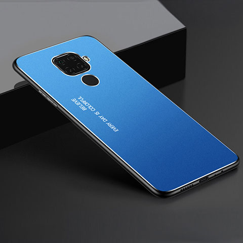 Custodia Lusso Alluminio Cover per Huawei Nova 5i Pro Blu