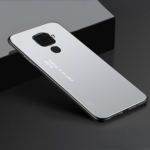 Custodia Lusso Alluminio Cover per Huawei Nova 5z Argento