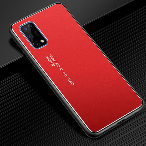 Custodia Lusso Alluminio Cover per Realme X7 5G Rosso