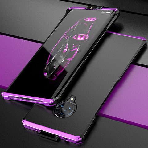 Custodia Lusso Alluminio Cover per Vivo Nex 3S Viola