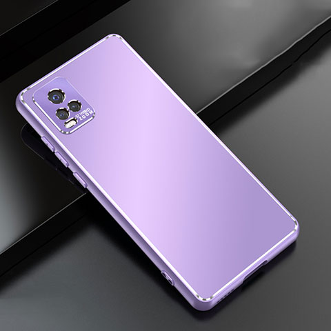 Custodia Lusso Alluminio Cover per Vivo V20 Pro 5G Lavanda