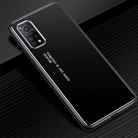 Custodia Lusso Alluminio Cover per Xiaomi Mi 10T 5G Nero