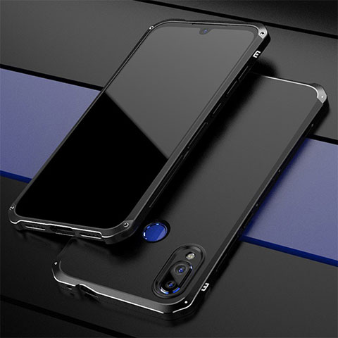 Custodia Lusso Alluminio Cover per Xiaomi Redmi Note 7 Pro Nero