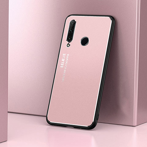 Custodia Lusso Alluminio Cover T01 per Huawei Honor 20E Oro Rosa